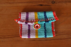 Backstrap woven mini bag