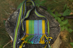 Backstrap woven spirit bag