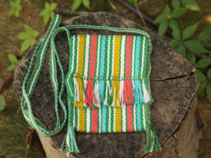 The color palette is inspired by modern textile movement of 1950s