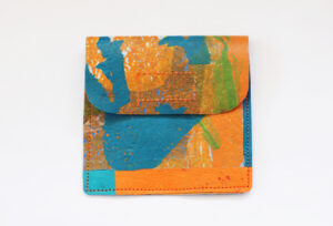 recycled card holder made of discarded plastic bags